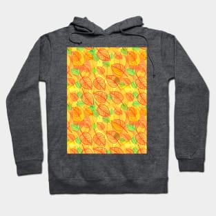 Zingy Autumn Leaves Hoodie